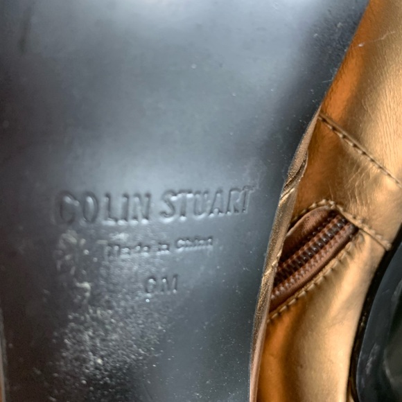 Bronze Ankle buckle booties - Colin Stuart - Picture 3 of 6